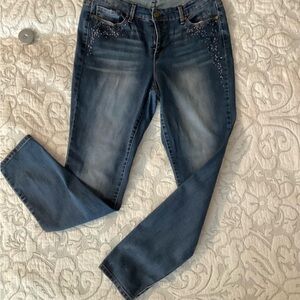 Code Bleu Embellished Jeans Sz 10